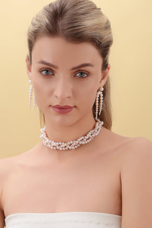 Dynamic Freshwater Pearl Drop Earrings - House Of Pearls